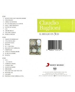 CD - Claudio Baglioni ‎– Il Meglio In 3 CD