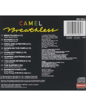 CD - Camel ‎– Breathless